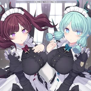 【オリジナル3Dモデル】サタリナ族のメイドさん - FRIENDLY PLANET