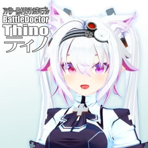 VRアバター用オリジナルモデルBattleDoctorThino「ティノ」VRC VRM設定済み - CoCoRo3D