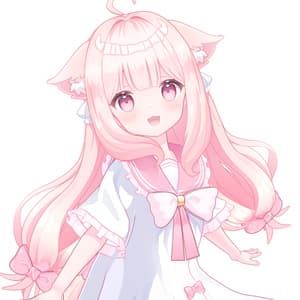 【3Dアバター】- あまふわ AmaFuwa -【VRChat/VRM/パーフェクトシンク】 - かんにゃん(kan_pc)工房