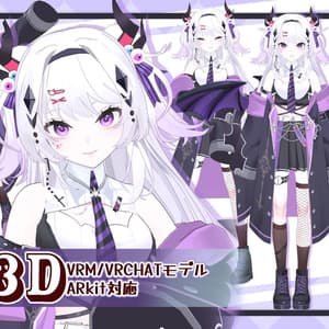【オリジナル3Dモデル】小悪魔_vrm_VRchat_UnityPackage - wl work shop
